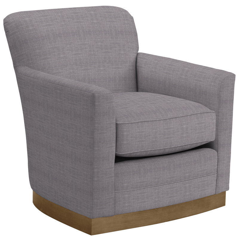 Michael Weiss 30.5"Paris Swivel Chair, Nomad Slate Crypton® Chenille, Hampton