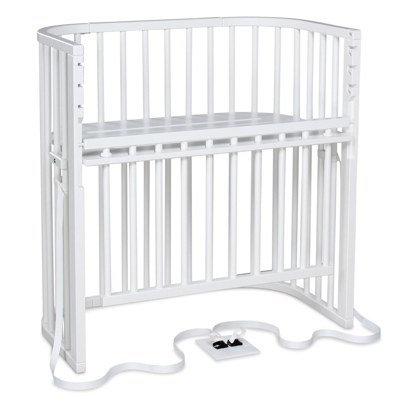 babybay Boxspring Comfort Plus co-sleeper, Lacquered White