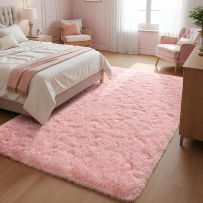Faux Fur Machine Tufted Shag 120cm X 170cm Area Rug