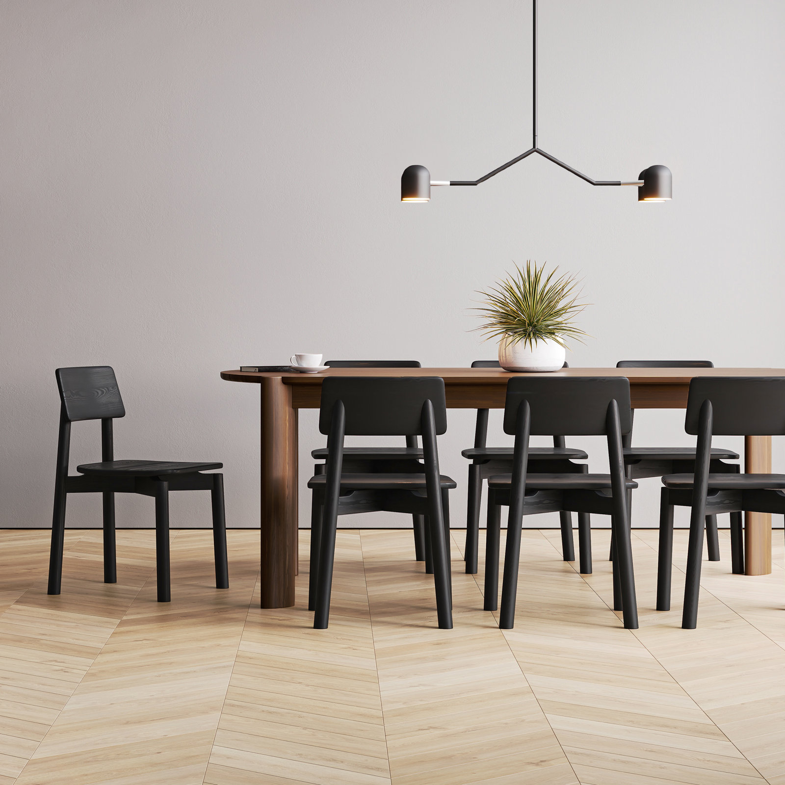 Ridley Dining Chair, Ash Black