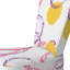 Chaise d'appoint rembourrée à motif jaune