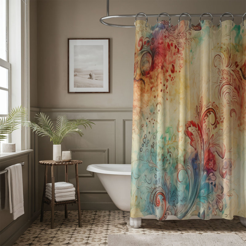 Rideau de douche Traditional, H 74 po x l 71 po
