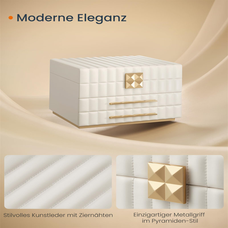 Bellany Jewellery Box +, White