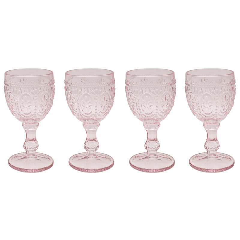 Bransen Tulip Glass Set, Pink