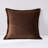 Terran Velvet Cotton Euro Sham Cover Brown-116554276