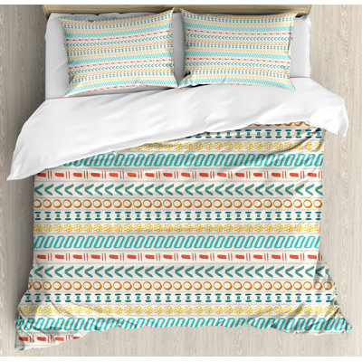 Striped Eclectic Striped Duvet Cover