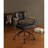 Vintage Black Top Grain Leather Office Chair