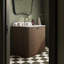 Malden Single Vanity-Satin Espresso Oak