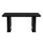 64.5 x 35.4 Inch Stylish Black Wood Colour Textured Dining Table