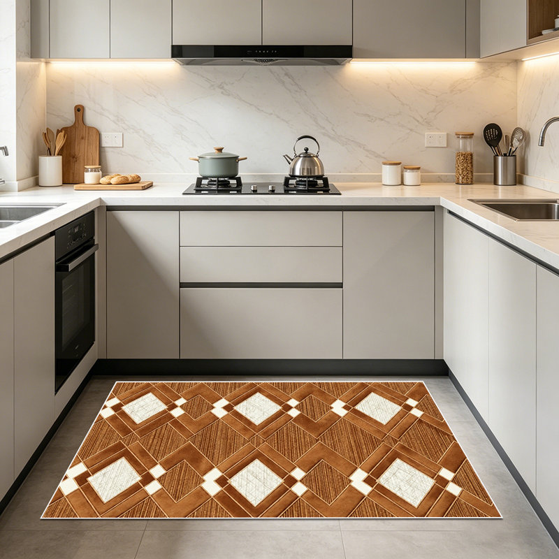 Light luxury diamond-shaped geometric carpet, soft and easy to clean, suitable for living room, bedroom, dining room, study room, and other multi-scene indoor decoration carpets