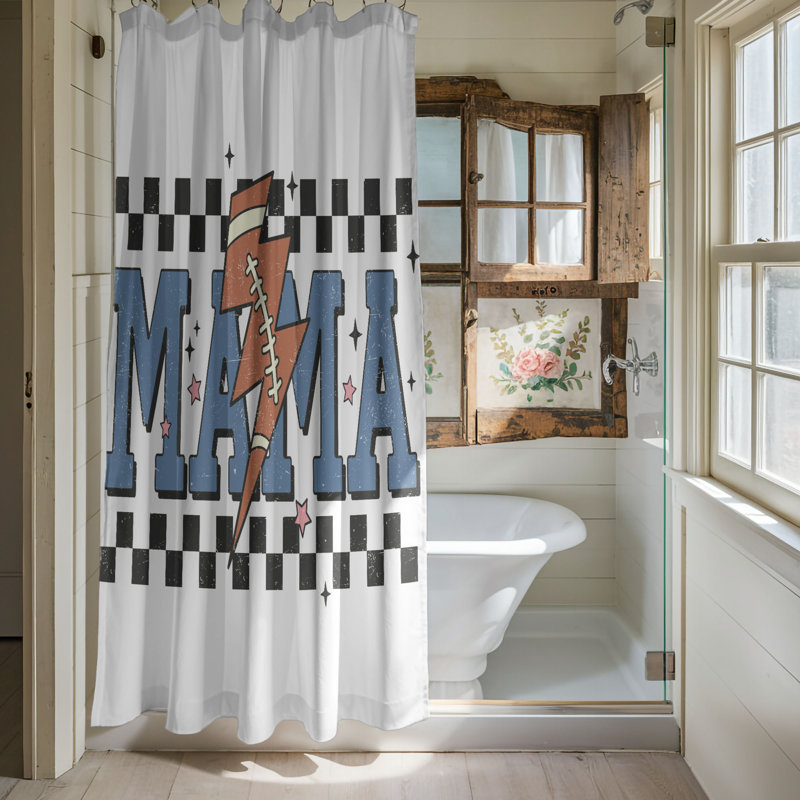 Rideau de douche 1 pièce Game Vibe, H 74 po x l 71 po