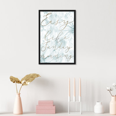 " Typography And Quotes Easy Like Family Quotes And Sayings " Painting Print