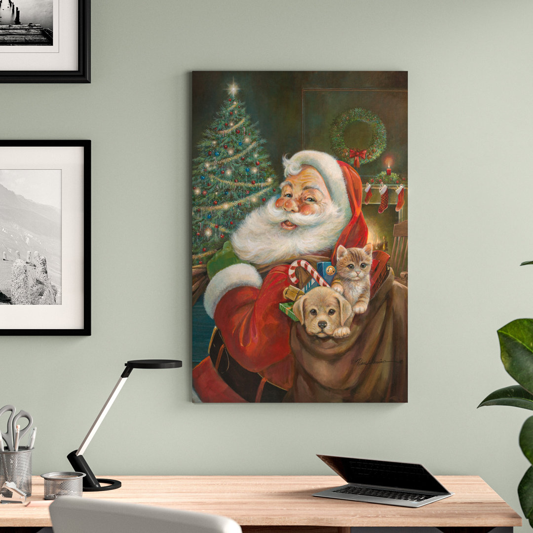 Santa Claus by Ruane Manning - Wrapped Canvas Painting