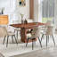 Ensemble de table de salle à manger extensible avec chaises télescopiques et sièges confortables