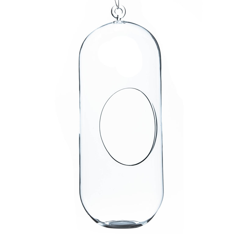 Salford Handmade Glass Terrarium, 12" H x 5" W x 5" D