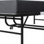 Lit pliant 3,7 po pour matelas en mousse à mémoire de forme - extra portable pour n'importe où, structure en métal, 75 po x 38 po, couleur noire avec lit d'invité de soutien, finition