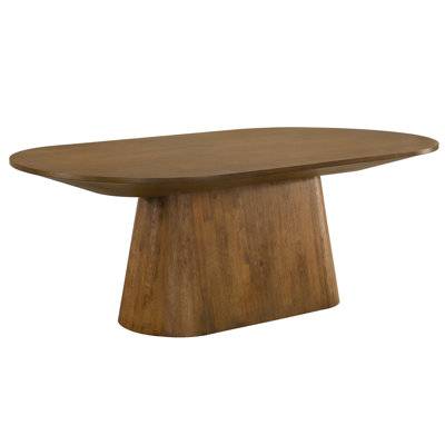 Terra Pine 88" Oval Solid Wood Dining Table
