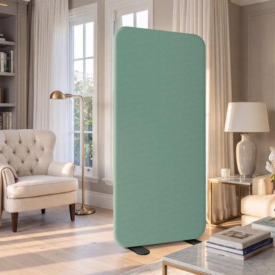 Cloison mobile de séparation de pièce 29 po x 65 po pour chambre d'enfant, maison, bureau, chambre à coucher, turquoise