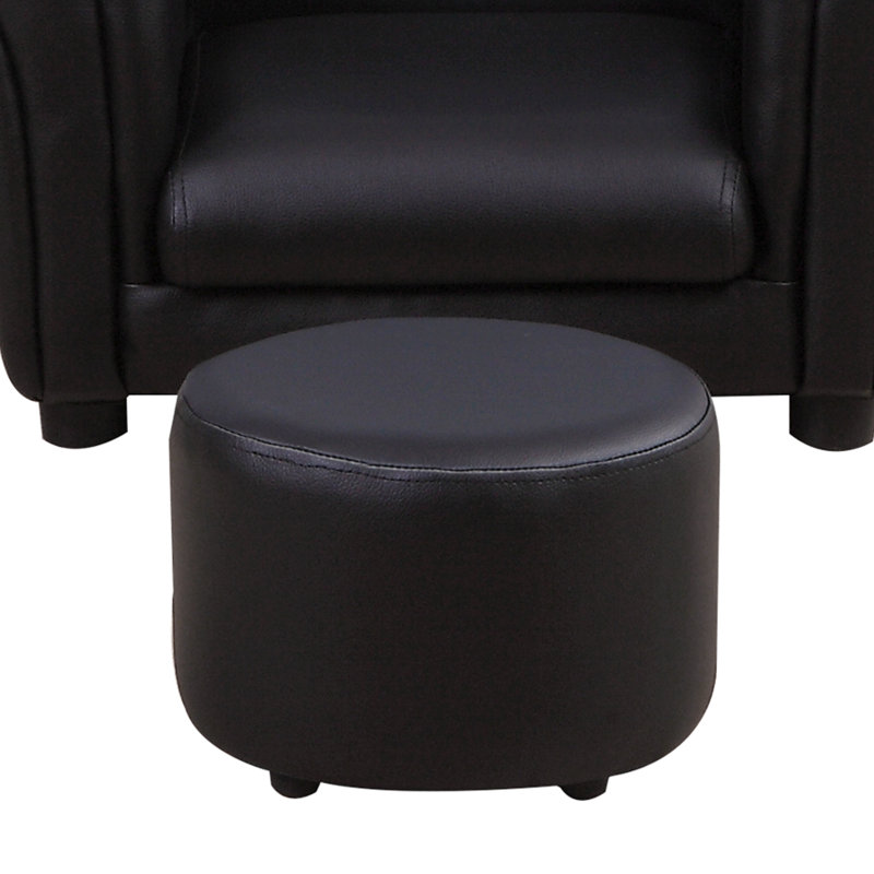 Quinlan Children's Club Chair, Black