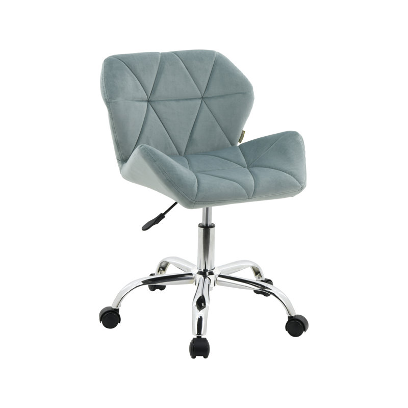 Velvet Executive Chair, Light Green