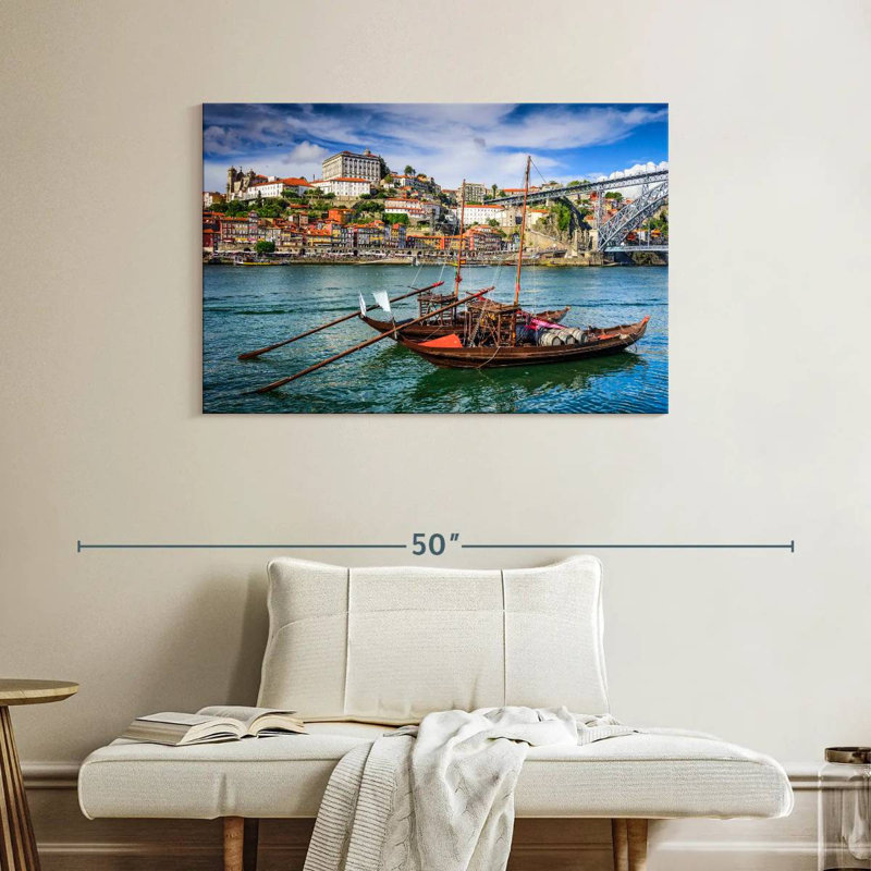 Hannes Douro River Fishing Boats, 26" H x 39" W