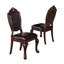 Chaise rembourrée en similicuir 5 pièces