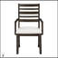 Ensemble de salle à manger espresso foncé classique 7 pièces avec rallonge et fauteuils confortables pour un repas élégant