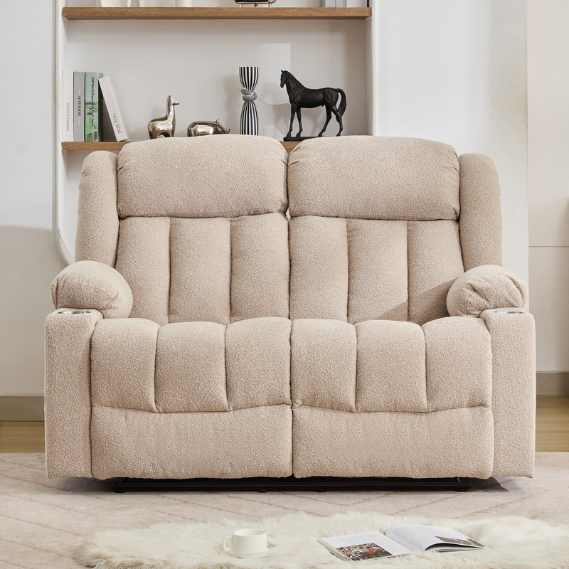 Lovell 2 Seater Reclining Sofa, Brown