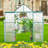 Double Door 8X8 Ft Polycarbonate Greenhouse, Galvanized Base, Ideal For All Weather Outdoor Plants Heavy Duty Greenhouse With Anchor, Backyard In Seasons-124311280