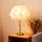 17" H Feather Crystal Table Lamp With Led Bulbs-924191230