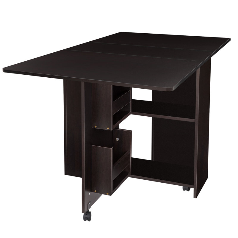 Table de salle à manger à piédestal à abattant 55 po Tharush