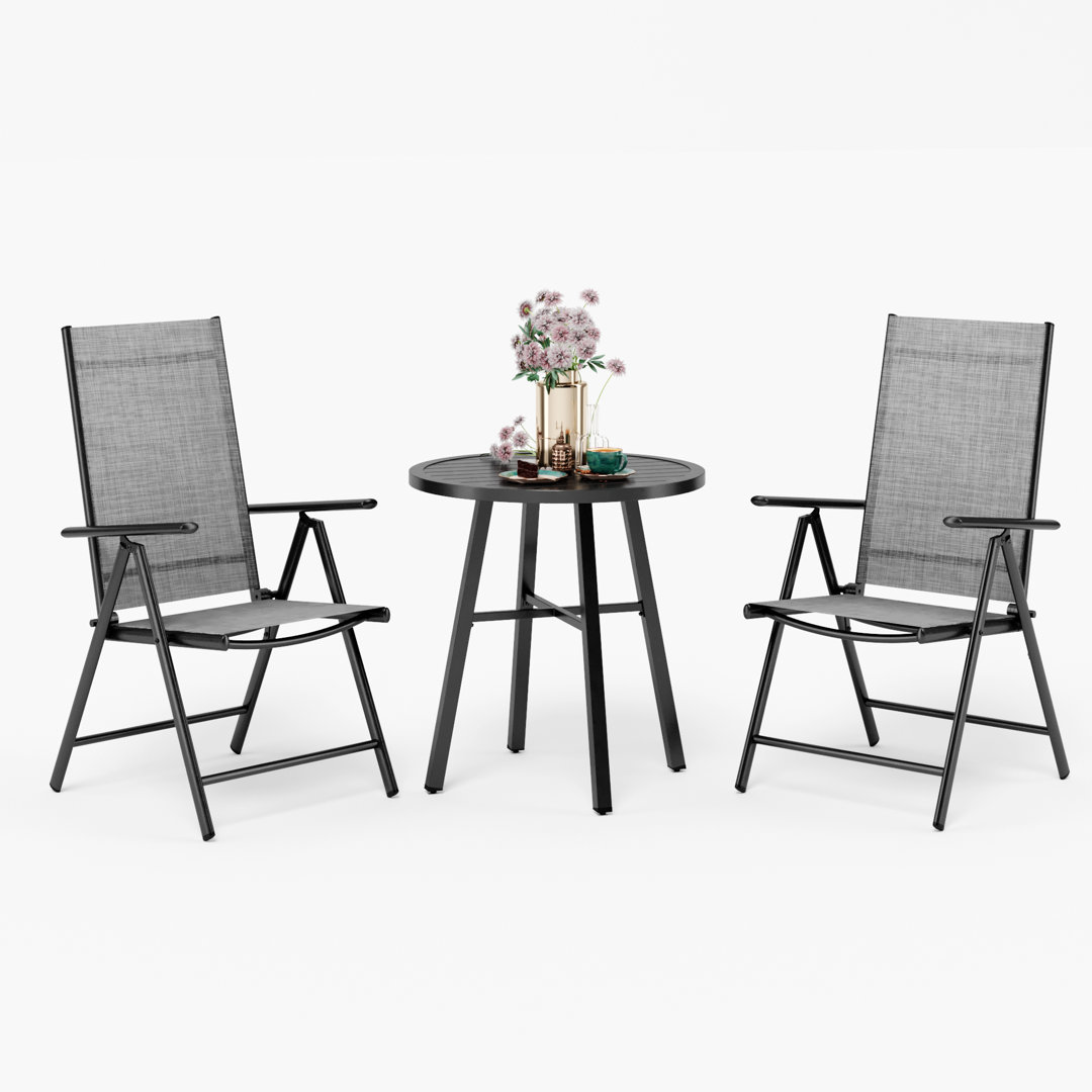 Round 3 Piece 2 - Person 71.12Cm L Outdoor Bistro Set