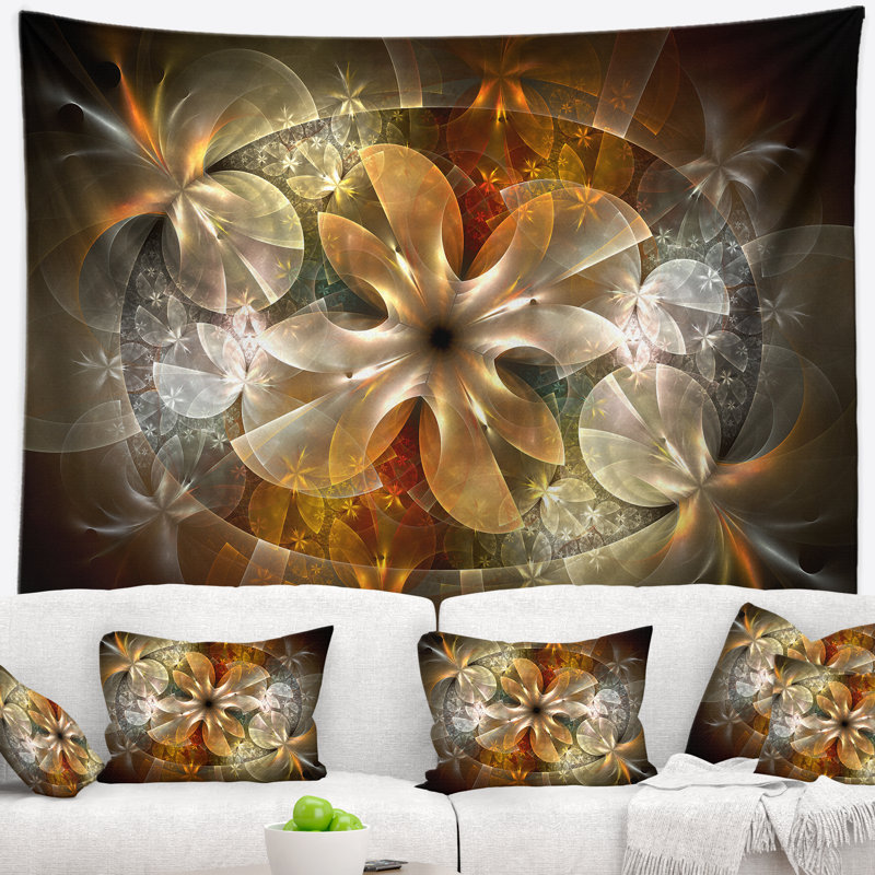 Tapisserie florale à motif floral, H 32 po x l 39 po