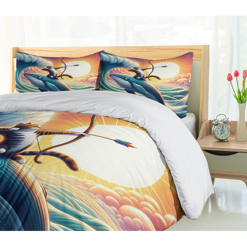 Nautical Duvet Cover, King Duvet Cover + 2 Standard Shams