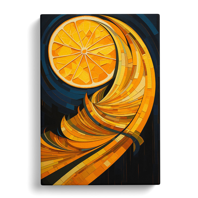 Sliced Orange Deco No.2 - Print, 76cm H x 50cm W x 3cm D