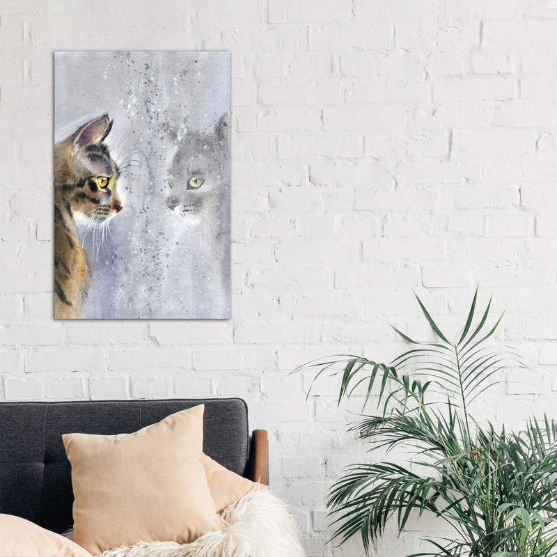 Cat By The Window II - Wrapped Canvas Painting, 101.6 cm H x 66.04 cm W x 3.175 cm D