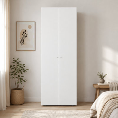 Armoire-penderie blanche 2 portes