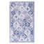Tapis bleu 9 pi x 12 pi - antidérapant, à poils courts, lavable, pliable, pour une chambre à coucher confortable