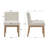 20.5" Wide Upholstered Low Back Armless Rubber Dining Chair-118608797-118608798