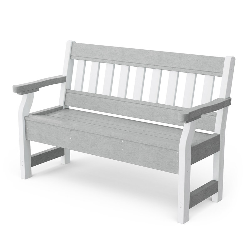 Banc de jardin Heritage, Light Grey/White