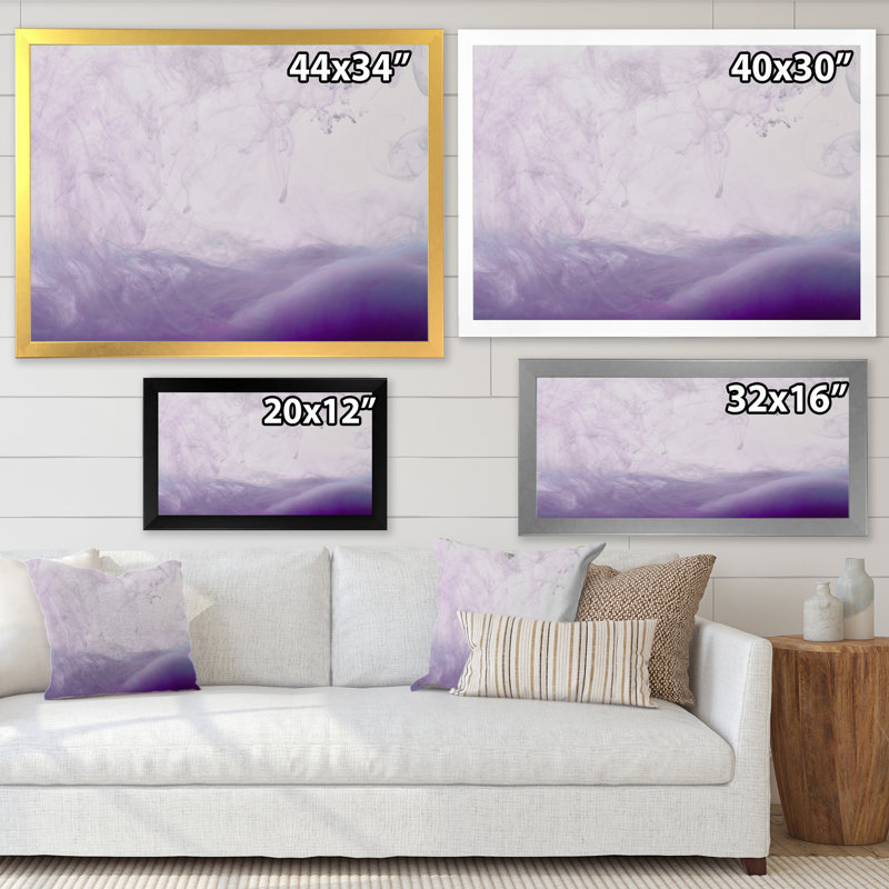 Peinture abstraite tourbillon violet - décoration murale moderne en toile