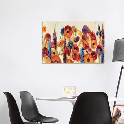 Joyful Garden 1 Piece Wrapped Canvas Painting