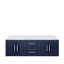 Ensemble de meuble-lavabo double mural 60 "Geneva-1506509366-1559782675