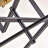 Padula 4 - Light 25.6"W Lantern Square Modern Chandelier with Black/Gold Metal for Dining Room or Kitchen