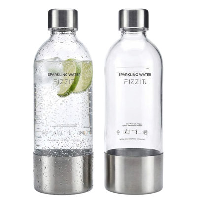 Compatible Replacement Bottle for Sodastream Carbonating Sparkling Water Machine 1 Litre 2 Pack
