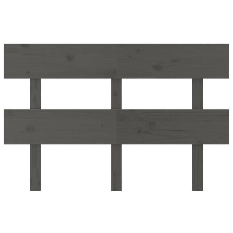 Clovis Solid Wood Headboard, Grey, 124 x 81 cm