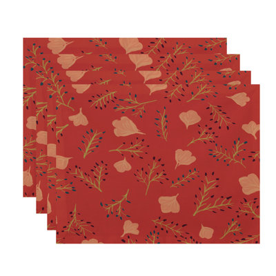 Slezak Polyester Floral Rectangle Placemat
