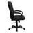 Mid-Back LeatherSoft Office Chair with Three Line Horizontal Stitch Back