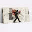 «Walking Trombone Player in Red Ink Splatter», art mural-133390741