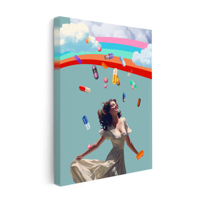 Woman under Rainbow